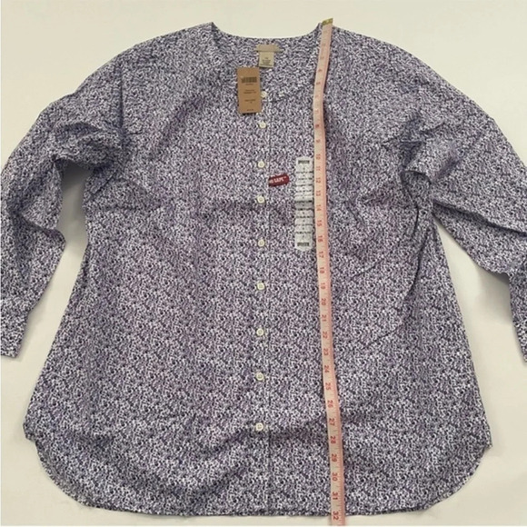 New Duluth Wrinkle Fighter Tunic Shirt Purple Floral - Picture 5 of 5